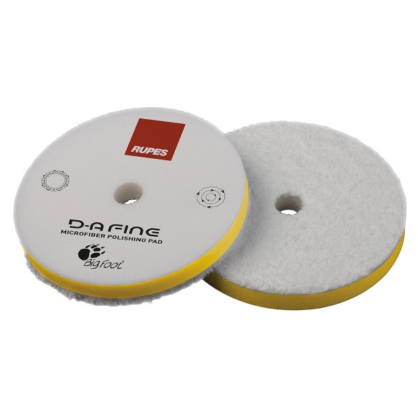 RUPES D-A Fine Microfiber Polishing Pad Yellow 125/130mm